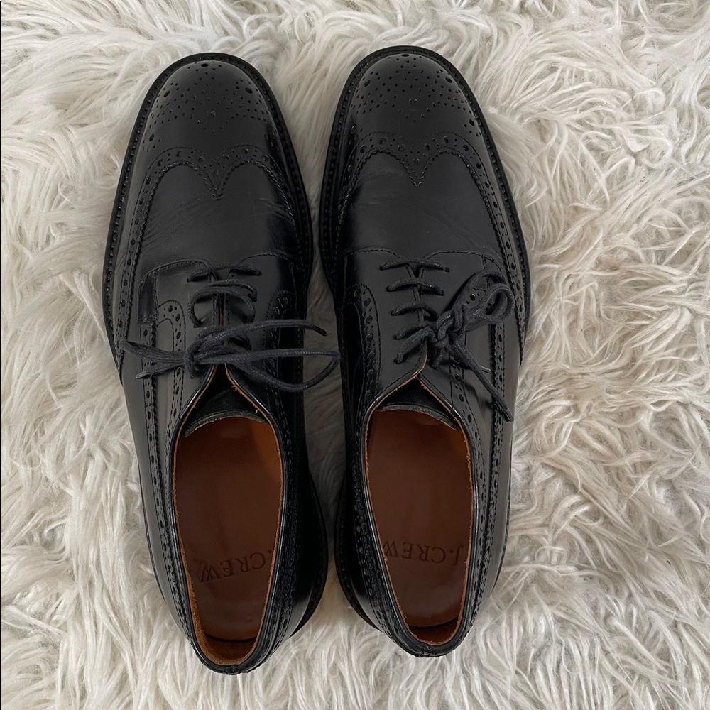 J.Crew Ludlow Leather Wingtip Lace Up Oxford Dress Shoes Size 8.5 Style 18929 - Picture 6 of 12